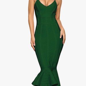 Emerald Green Mermaid Bandage Dress